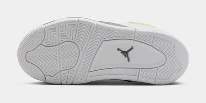Air Jordan Preschool Retro 4 'Light Lemon Twist' Ps Sneakers