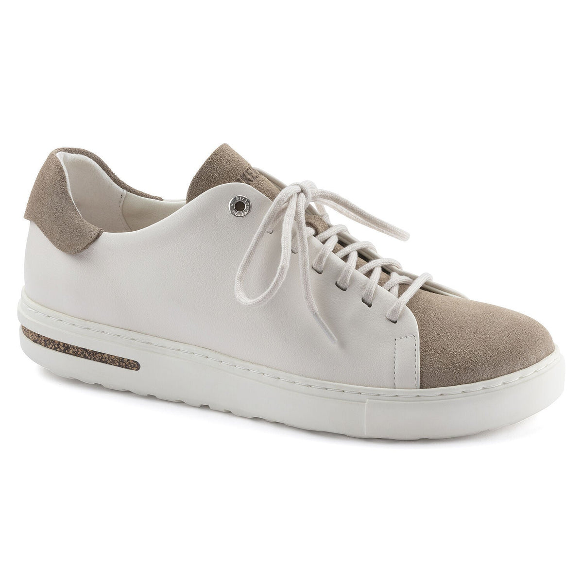 Birkenstock Unisex Bend Low Decon Pop Natural Leather Nubuck Taupe/Eggshell