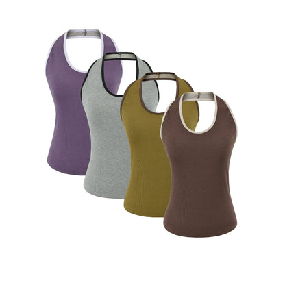 Sleeveless slim fit top