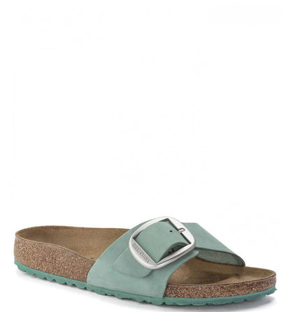 Birkenstock Madrid Big Buckle Nubuk Leather Beryl