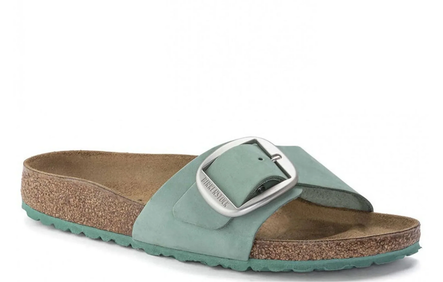 Birkenstock Unisex Madrid Big Buckle Nubuck Leather Beryl