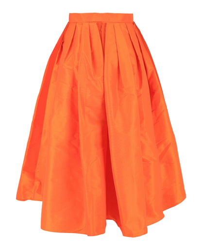 Alexander McQueen Pleated Midi Skirt