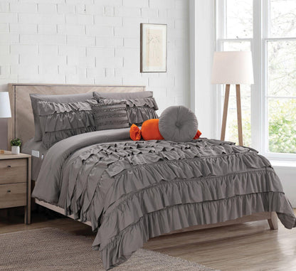 Elegant Comfort 10-Piece Cinderella Comforter Set, Includes 4-Piece Sheet Set with Double Sided Storage Pockets