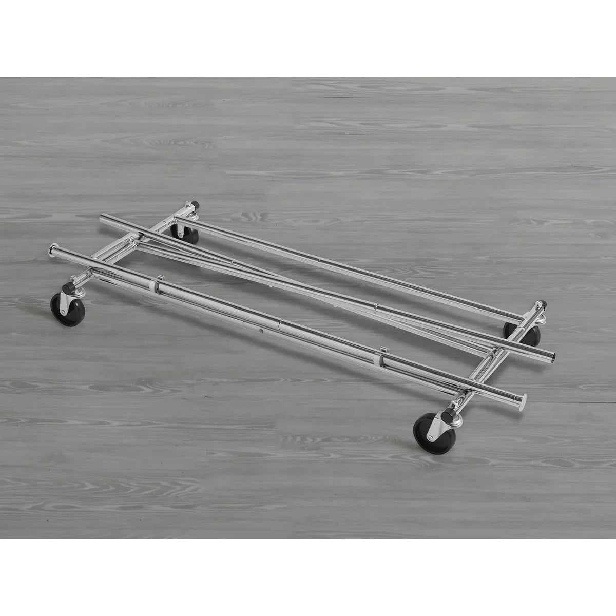 Adjustable & Rolling Commercial Grade Foldable Garment Rack