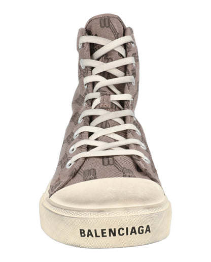 Balenciaga Paris Monogram High Top Sneakers