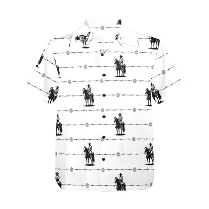 Baha Ranch Saddle Up Western Hawaiian Shirt Made in America