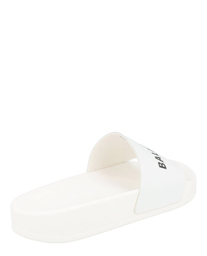Balenciaga Logo Pool Slides