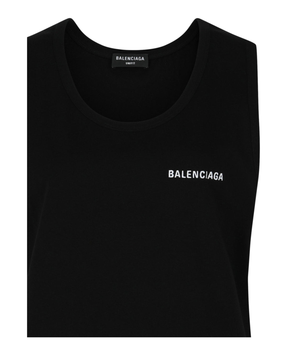 Balenciaga Logo Embroidered Loose Tank Top