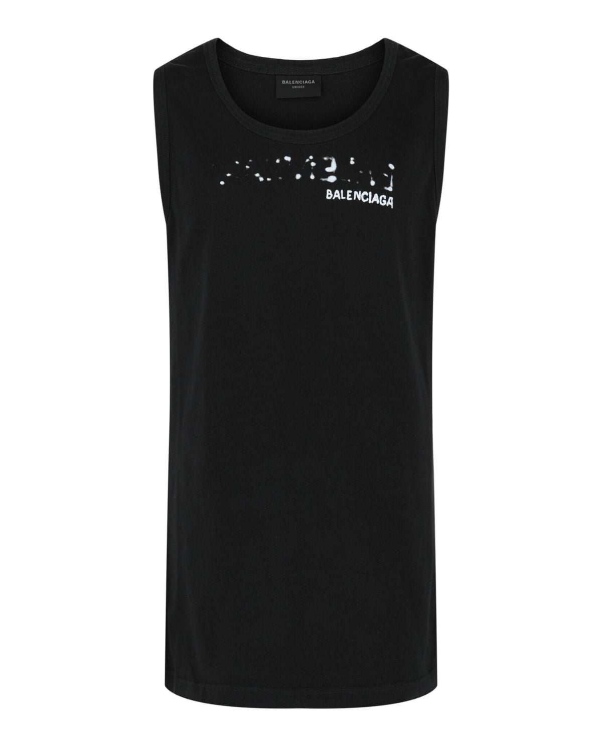 Balenciaga Logo Print Cotton Tank