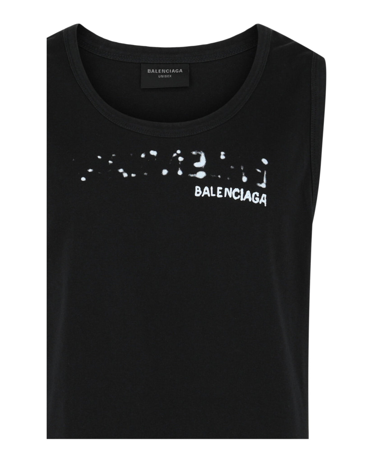Balenciaga Logo Print Cotton Tank