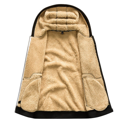 Hooded Thick Fleece Cardigan