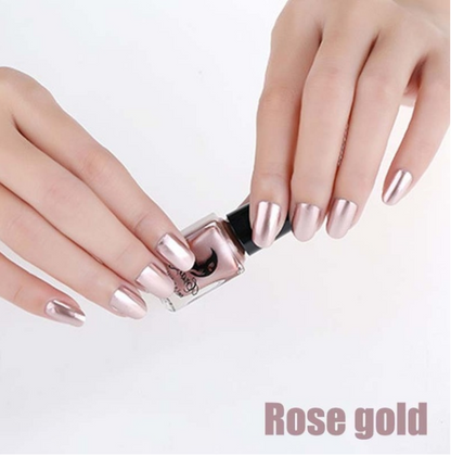 14-Color Metallic Nail Polish Set