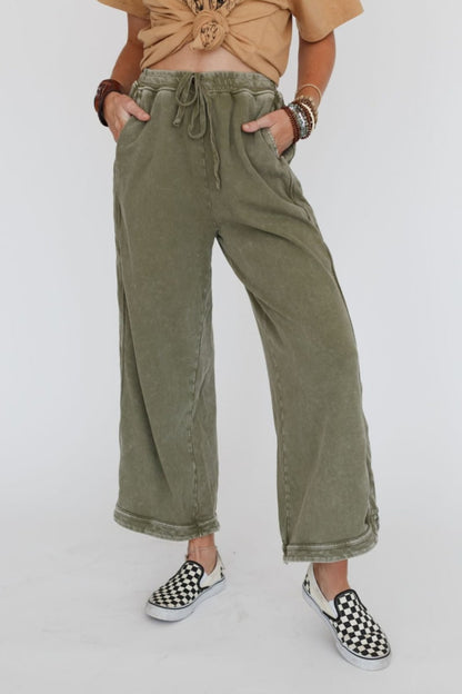 ✨So Comfy Wide Leg Pant Cropped Length