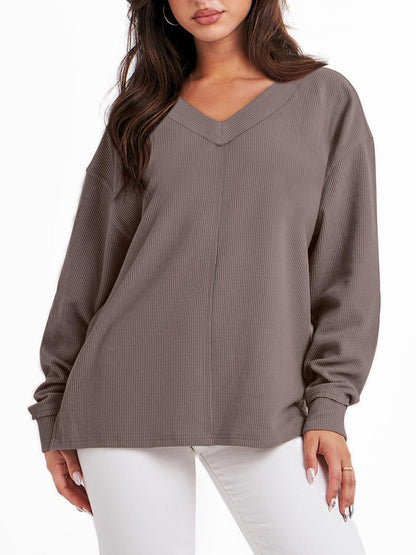 Women's Oversized Long Sleeve Sweatshirt (Buy 2 Free Shipping)