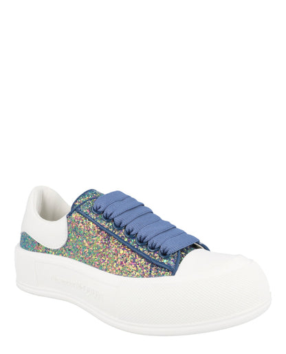 Alexander McQueen Glitter Low-Top Sneakers