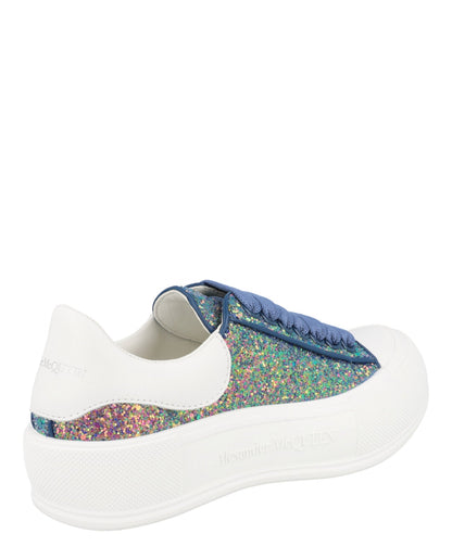 Alexander McQueen Glitter Low-Top Sneakers