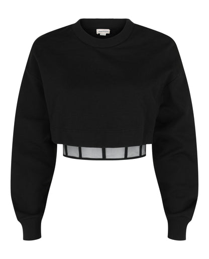 Alexander McQueen Layered Cropped Sweatshirt