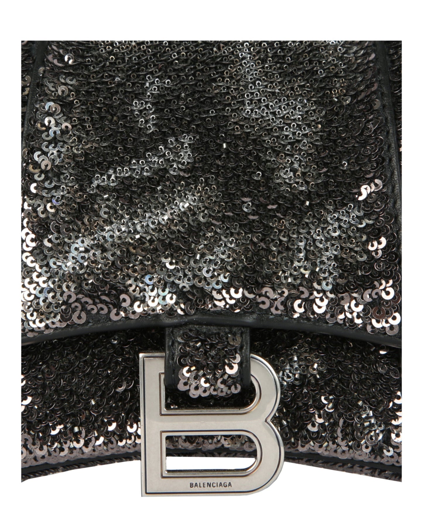 Balenciaga Hourglass Xs Top Handle Bag With Sequins