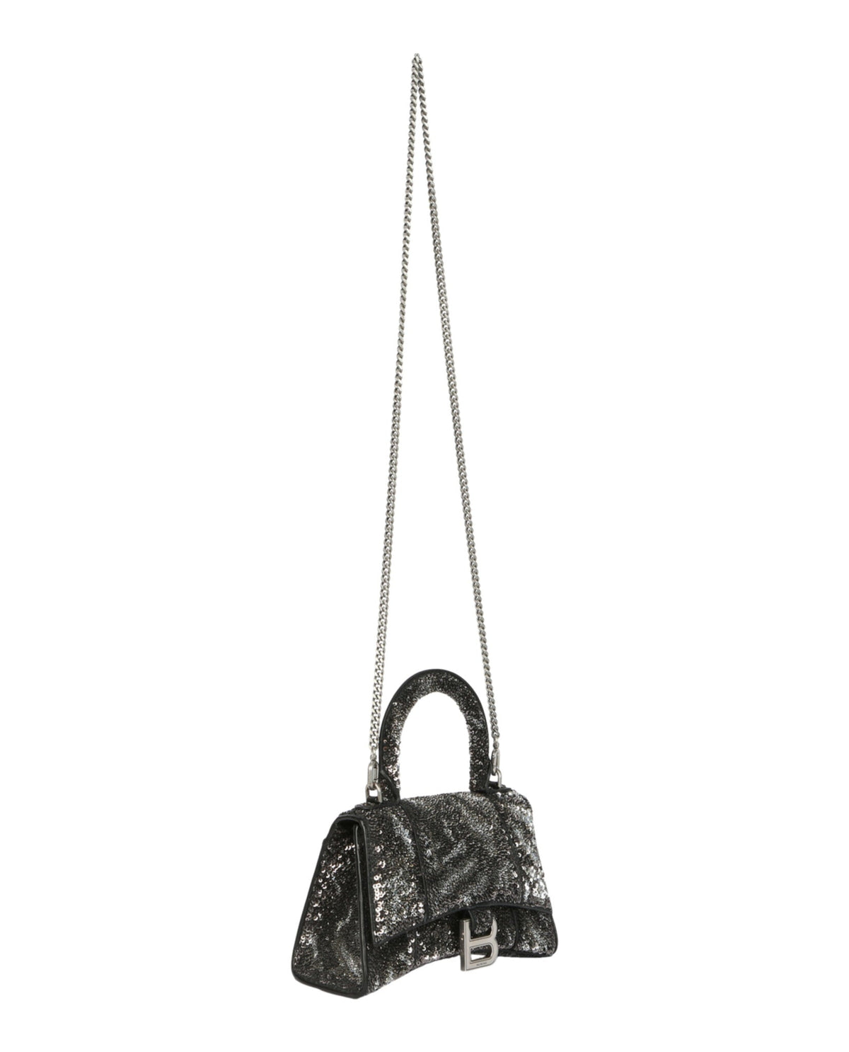 Balenciaga Hourglass Xs Top Handle Bag With Sequins