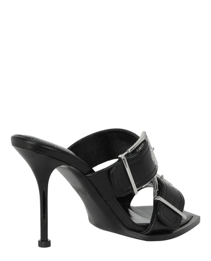 Alexander McQueen Double Buckle Punk Mules