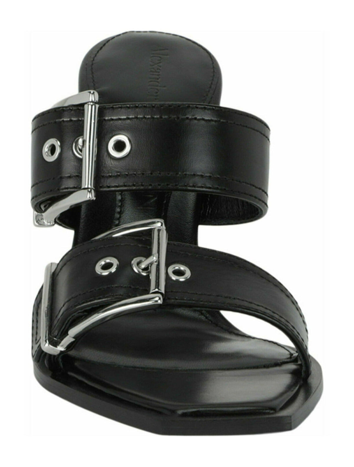 Alexander McQueen Double Buckle Punk Mules