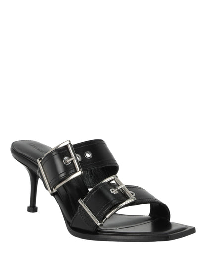 Alexander McQueen Double Buckle Punk Mules