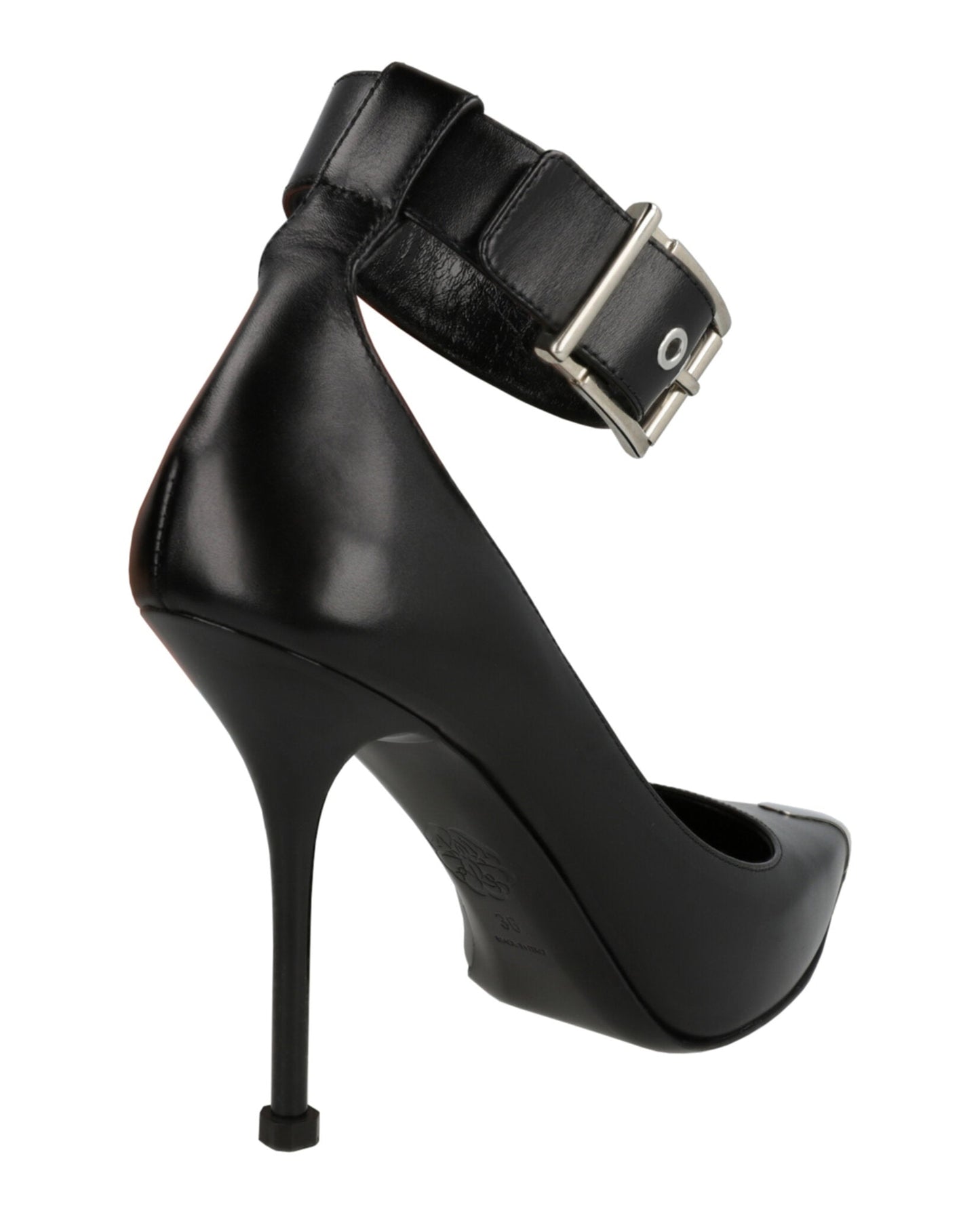 Alexander McQueen Buckle Leather Heels