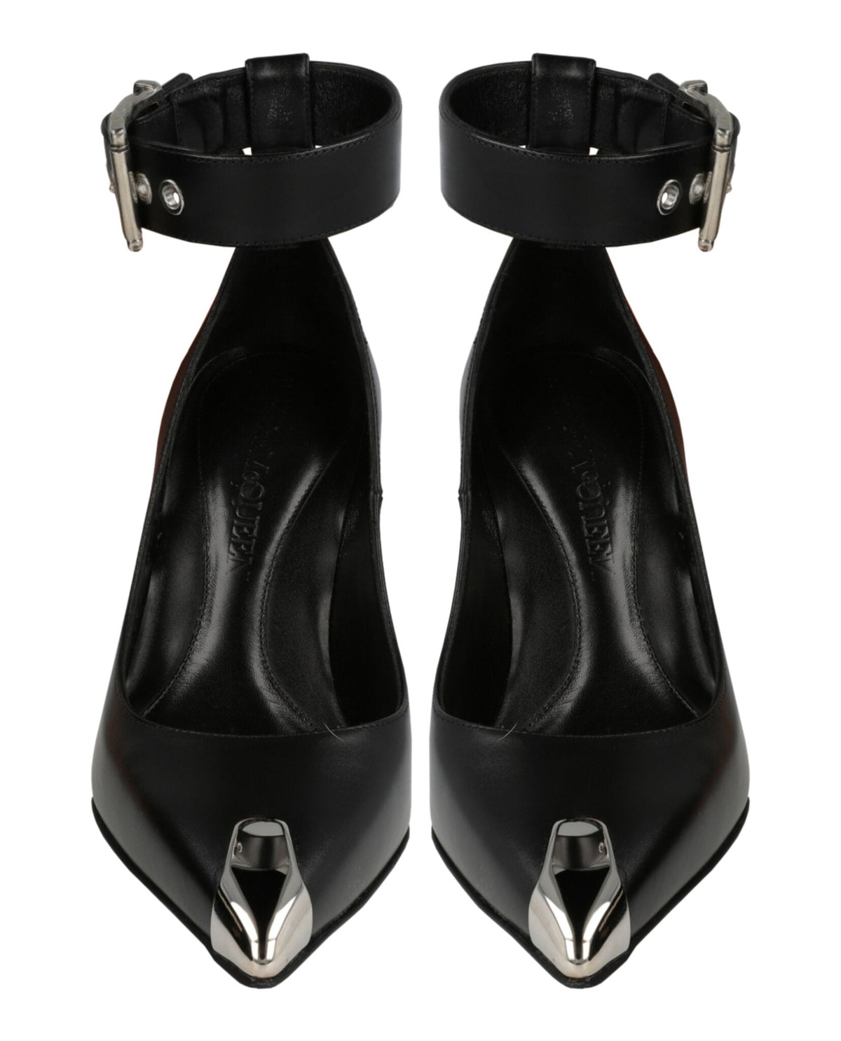 Alexander McQueen Buckle Leather Heels