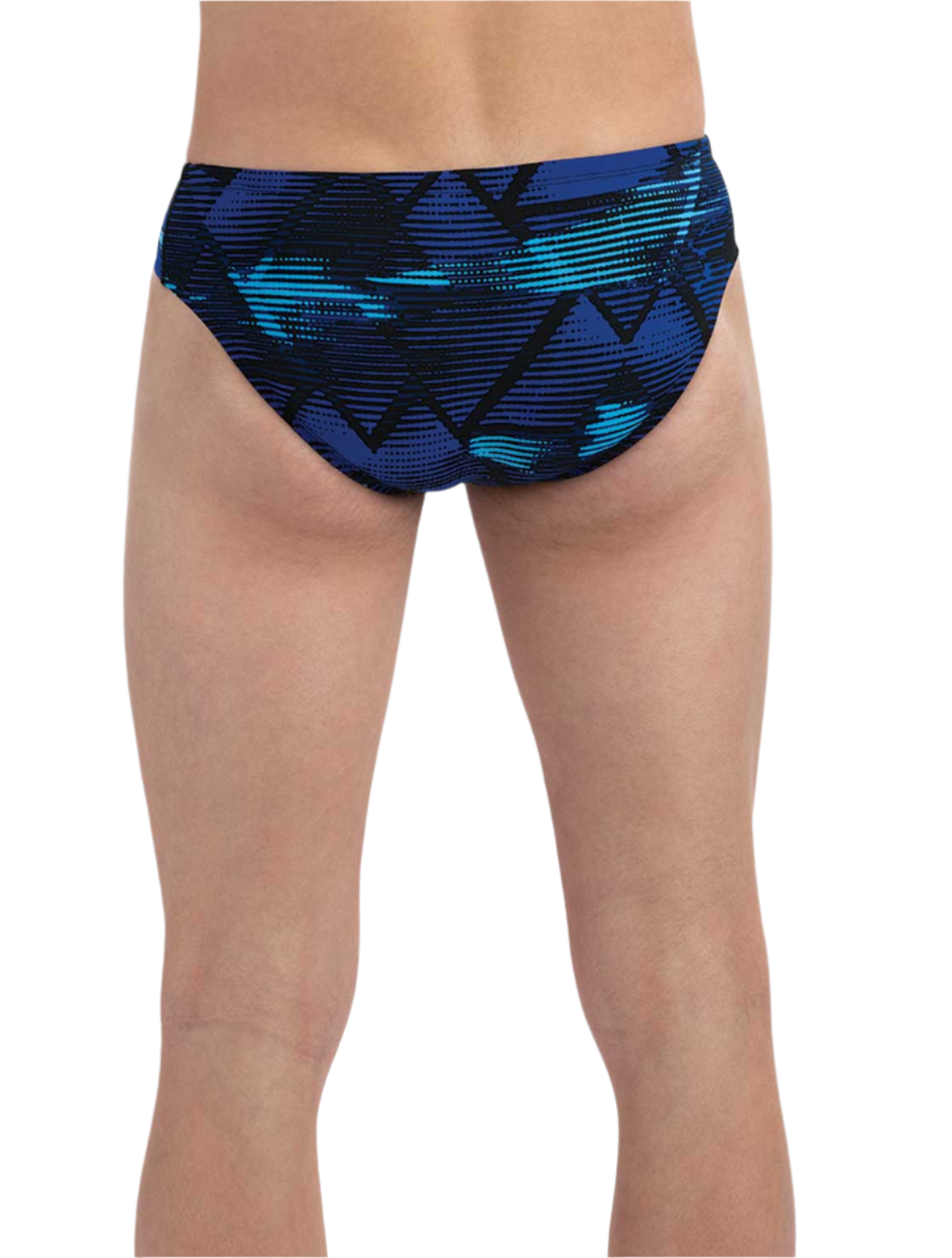 Dolfin Mens Reliance Eclipse All-Over Racer Brief - Blue - FINAL SALE