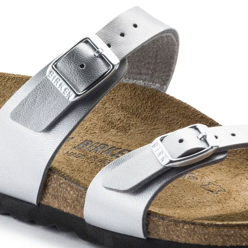 Birkenstock Women's Mayari Birko-Flor Silver Sandals