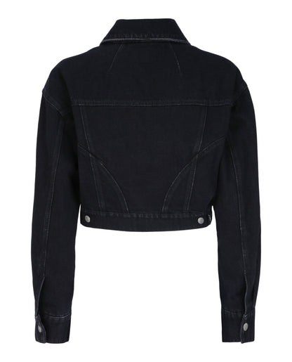 Alexander McQueen Cropped Denim Jacket