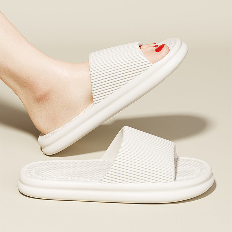 Striped Non-Slip House Slippers