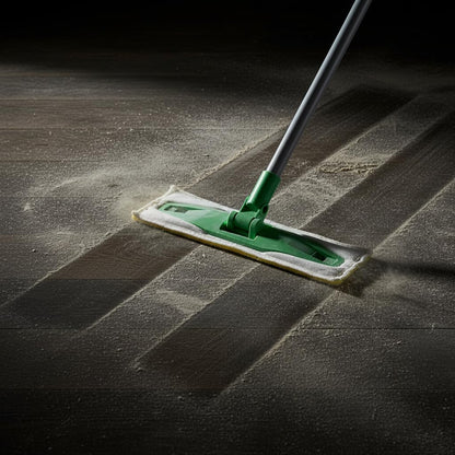 2-in-1 Dry & Wet Sweeper Mop Set with Handle – Reusable Floor Cleaning System for Hardwood, Tile & Laminate