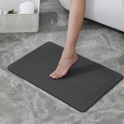 4 Colors! - 24'' x 15'' Diatomaceous Quick-Drying Stone Bath Mat