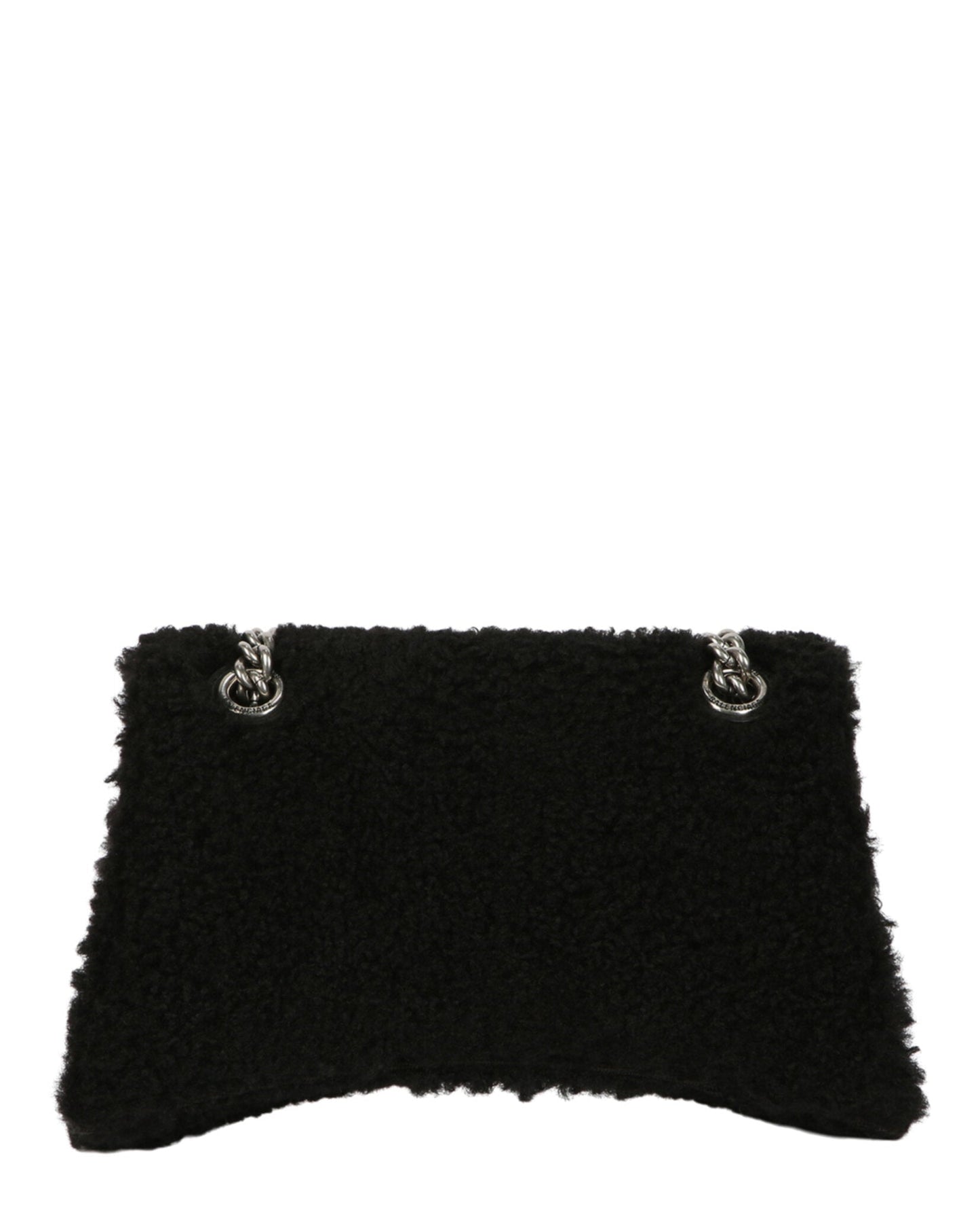 Balenciaga Crush Small Chain Bag With Faux Shearling