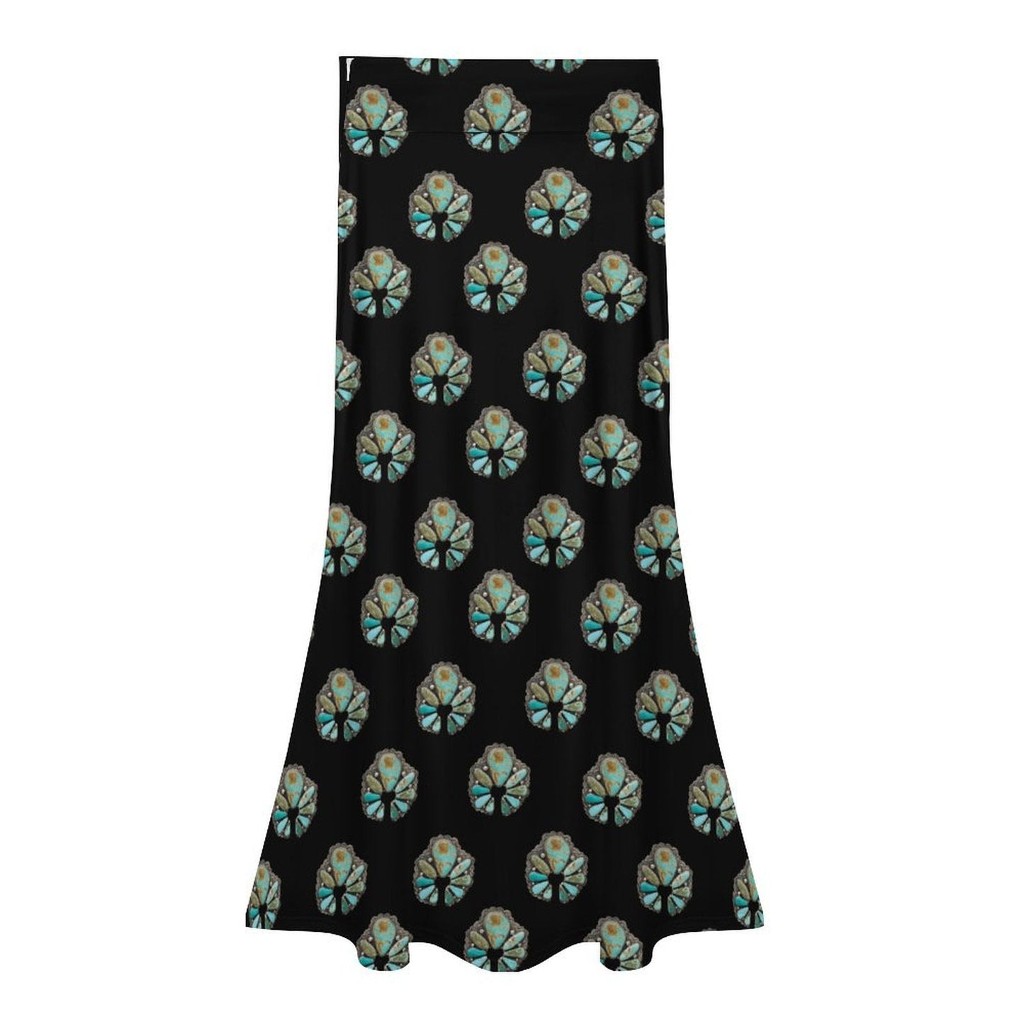 Baha Ranch Turquoise Naja Maxi Skirt