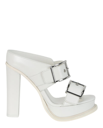 Alexander McQueen Boxcar Leather Sandals
