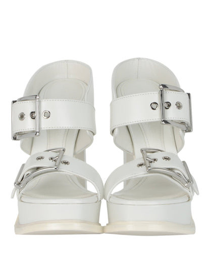 Alexander McQueen Boxcar Leather Sandals