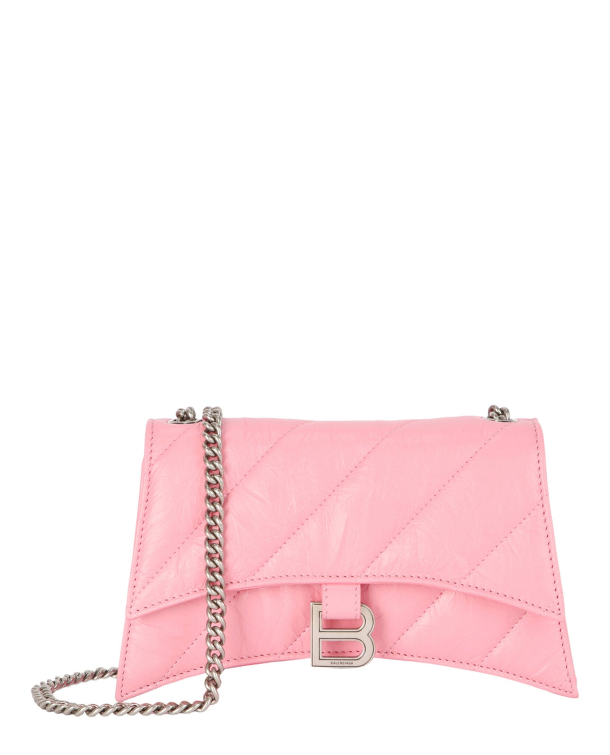 Balenciaga Xs Quilted Crush Leather Shoulder Bag