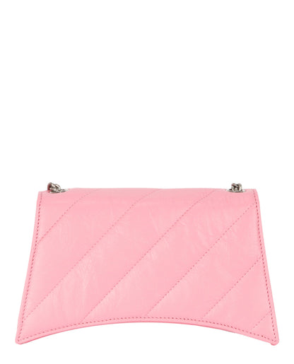 Balenciaga Xs Quilted Crush Leather Shoulder Bag