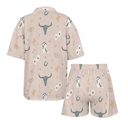 Baha Ranch Bulls & Boots Women's Pajama Set Made in America