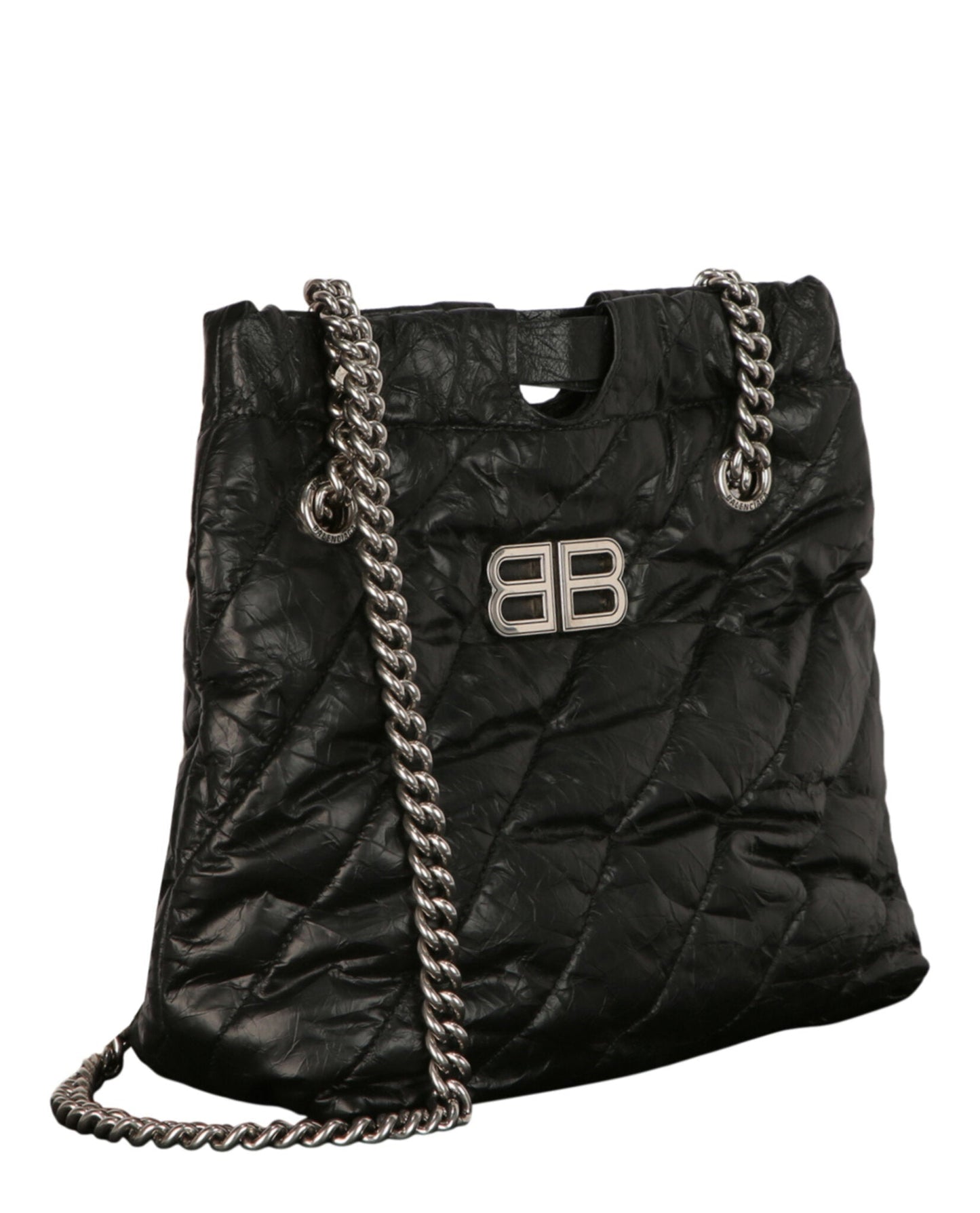 Balenciaga Small Quilted Crush Tote Bag