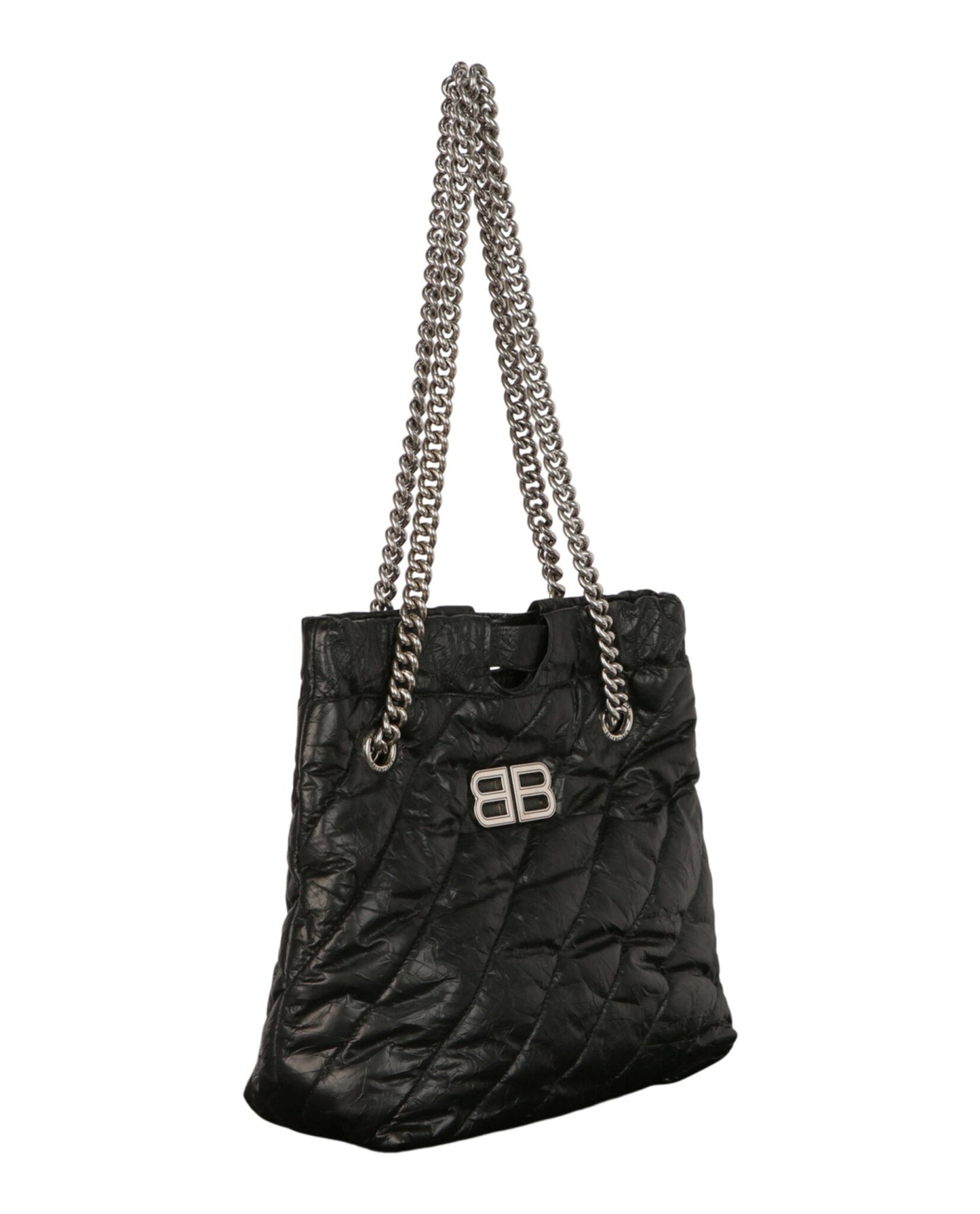 Balenciaga Small Quilted Crush Tote Bag