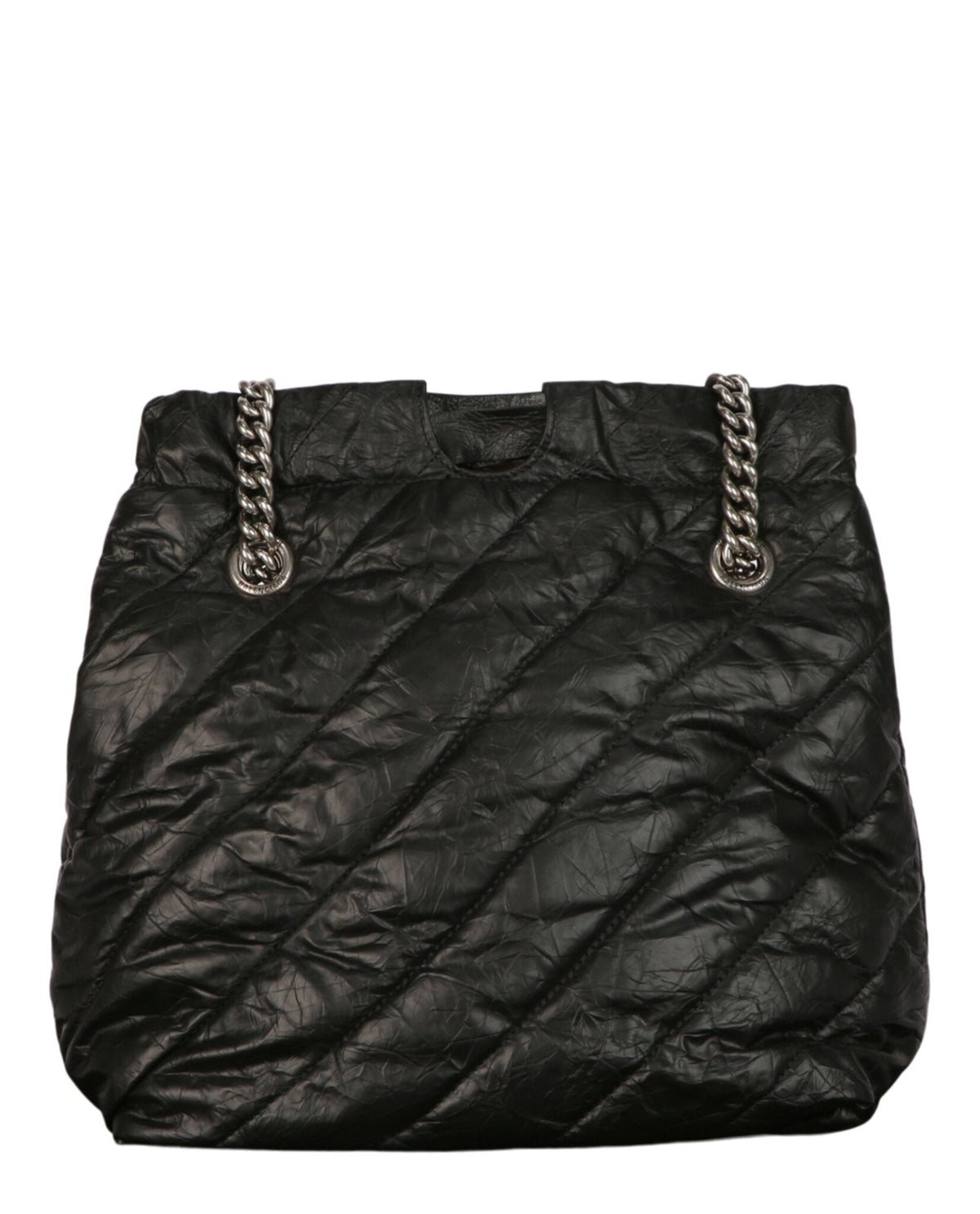 Balenciaga Small Quilted Crush Tote Bag