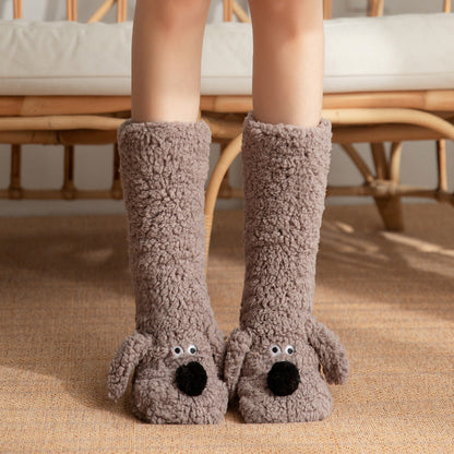 Women’s Cute Cartoon Plush Socks