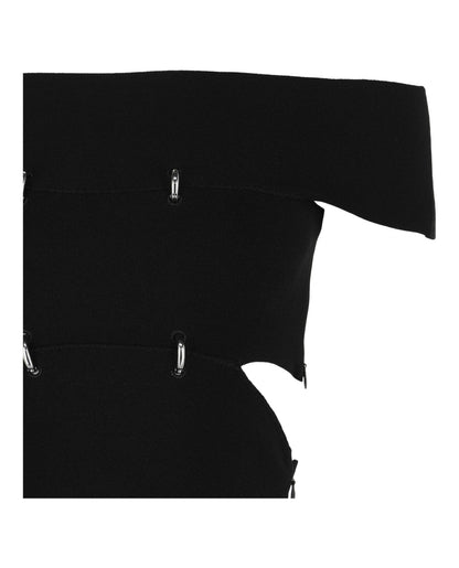 Alexander McQueen Sliced Off-the-Shoulder Top