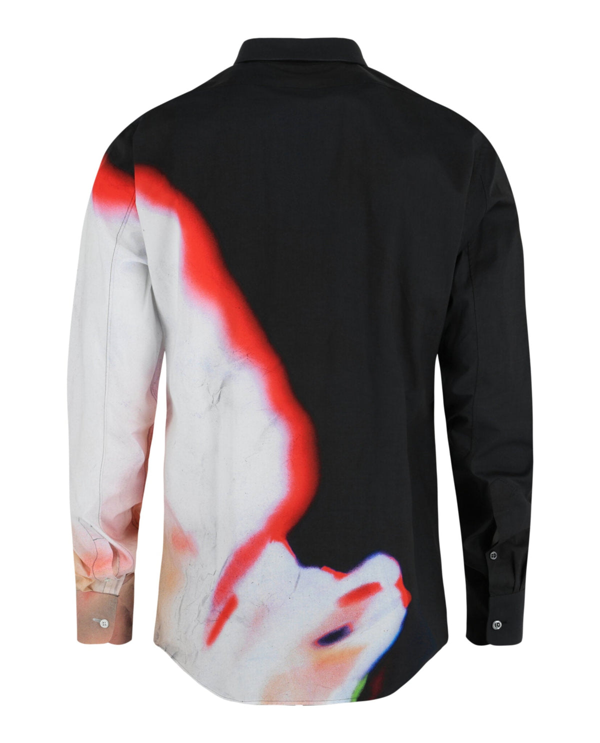 Alexander McQueen Solarized Floral Print Button Up Shirt