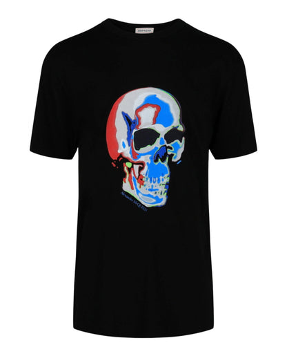 Alexander McQueen Solarized Skull Graphic T-Shirt