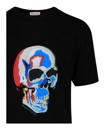 Alexander McQueen Solarized Skull Graphic T-Shirt