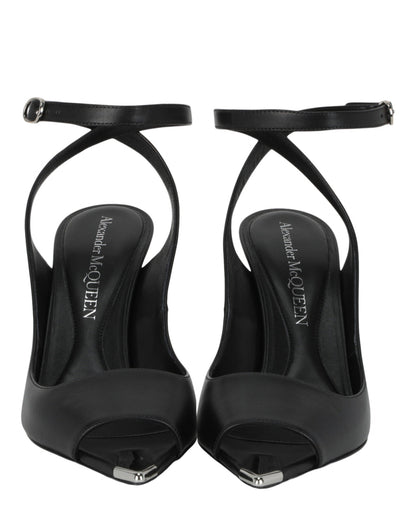Alexander McQueen Punk Peep Toe Sandals